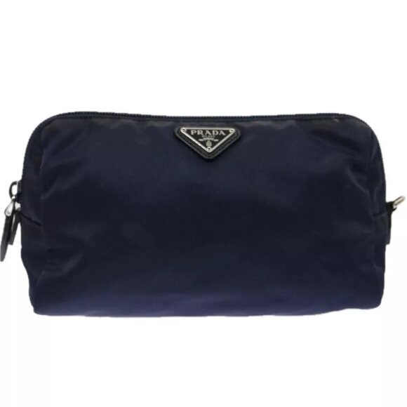 PRADA Pouch Nylon Navy - Picture 1 of 16